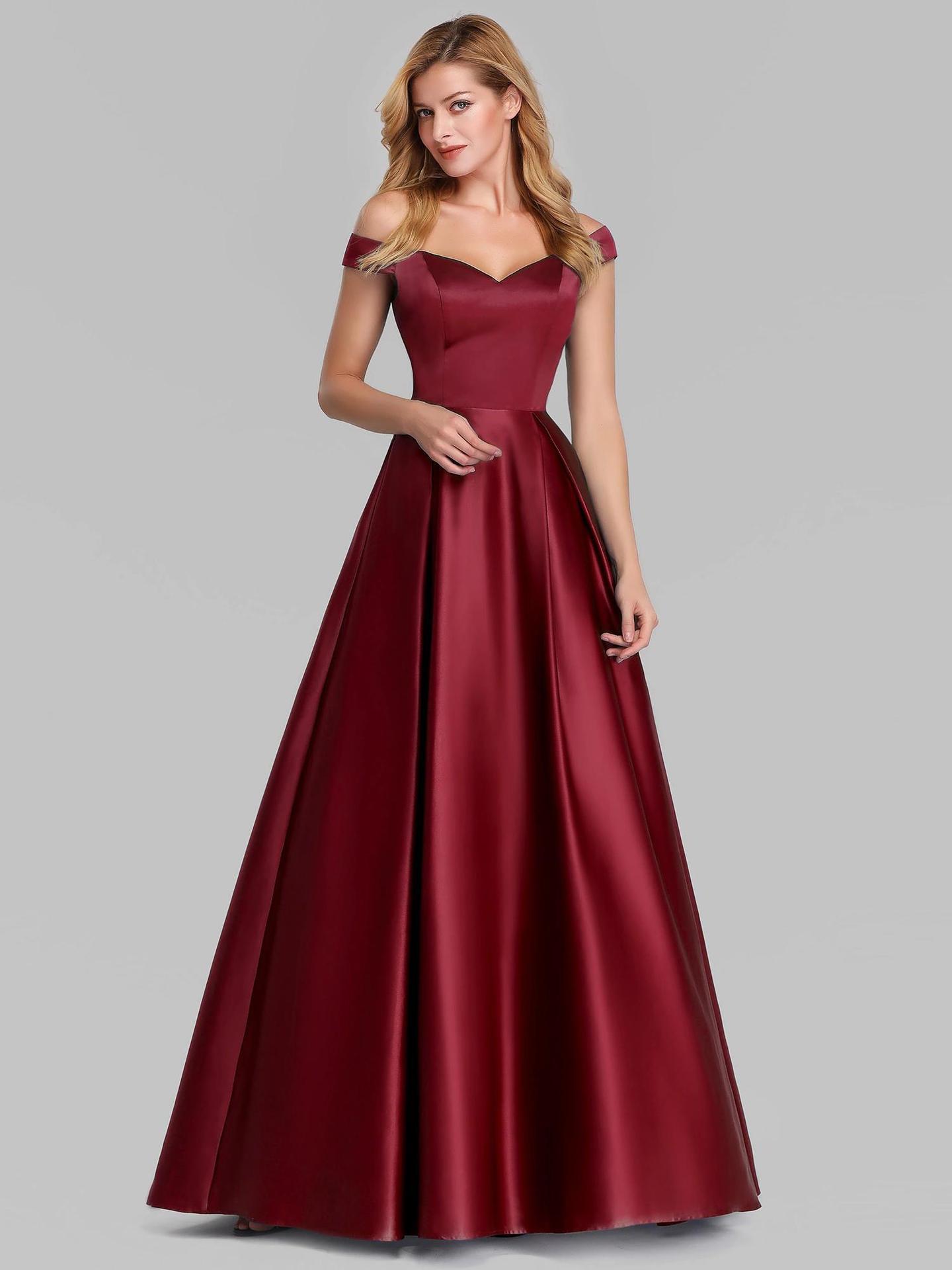 Elegant V-Neck Vintage Gown