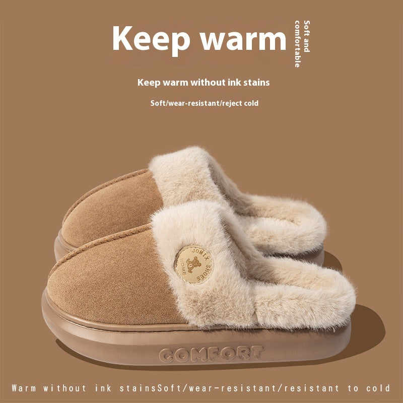 New Plush Slippers for Women & Men – Winter Warm Home Slipper, Indoor Thick-soled Fleece Shoes | Glamour in Motion