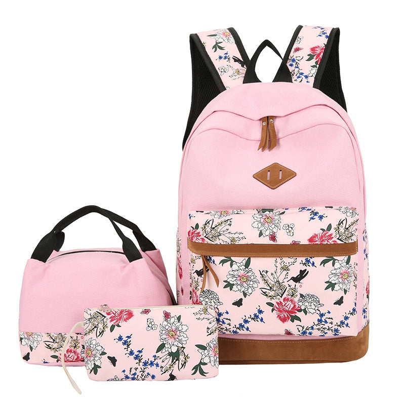 Casual Backpack– Three-Piece Large Capacity Japanese-Style bag.