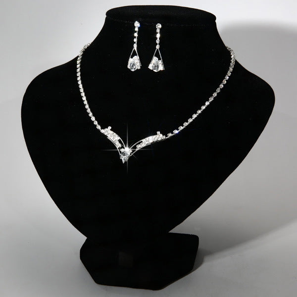 Elegant Water Drop Jewelry Set – 2 Silver-Plated Designs.