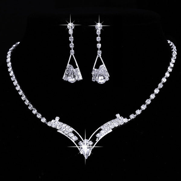 Elegant Water Drop Jewelry Set – 2 Silver-Plated Designs.