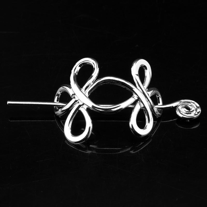 Retro Metal Hair Clip – Plug-in Hairpin Headdress.