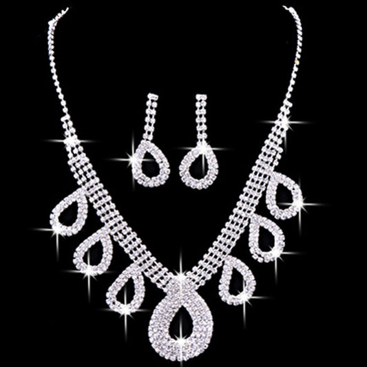 Elegant Necklace & Earrings Bridal Jewelry Set.