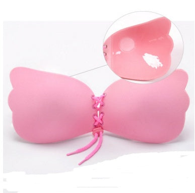 "Strapless Adhesive Push-Up Bra – Invisible Sticky Rabbit-Ear Brassiere for Women"