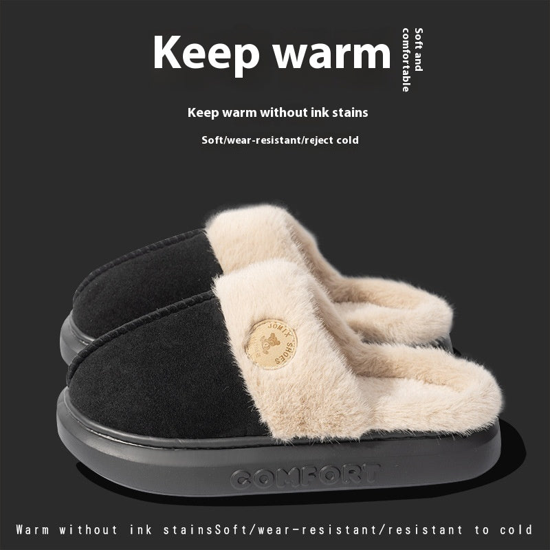 New Plush Slippers for Women & Men – Winter Warm Home Slipper, Indoor Thick-soled Fleece Shoes | Glamour in Motion