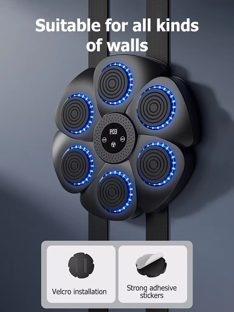 Smart Bluetooth Wall-Mounted Boxing Trainer – Music-Powered Punching Machine