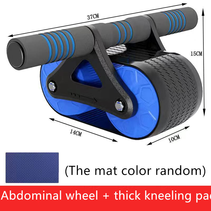 "Automatic Rebound Ab Wheel Roller – Double Wheel Abdominal Exerciser for Men & Women, Perfect for Home & Gym Workouts"