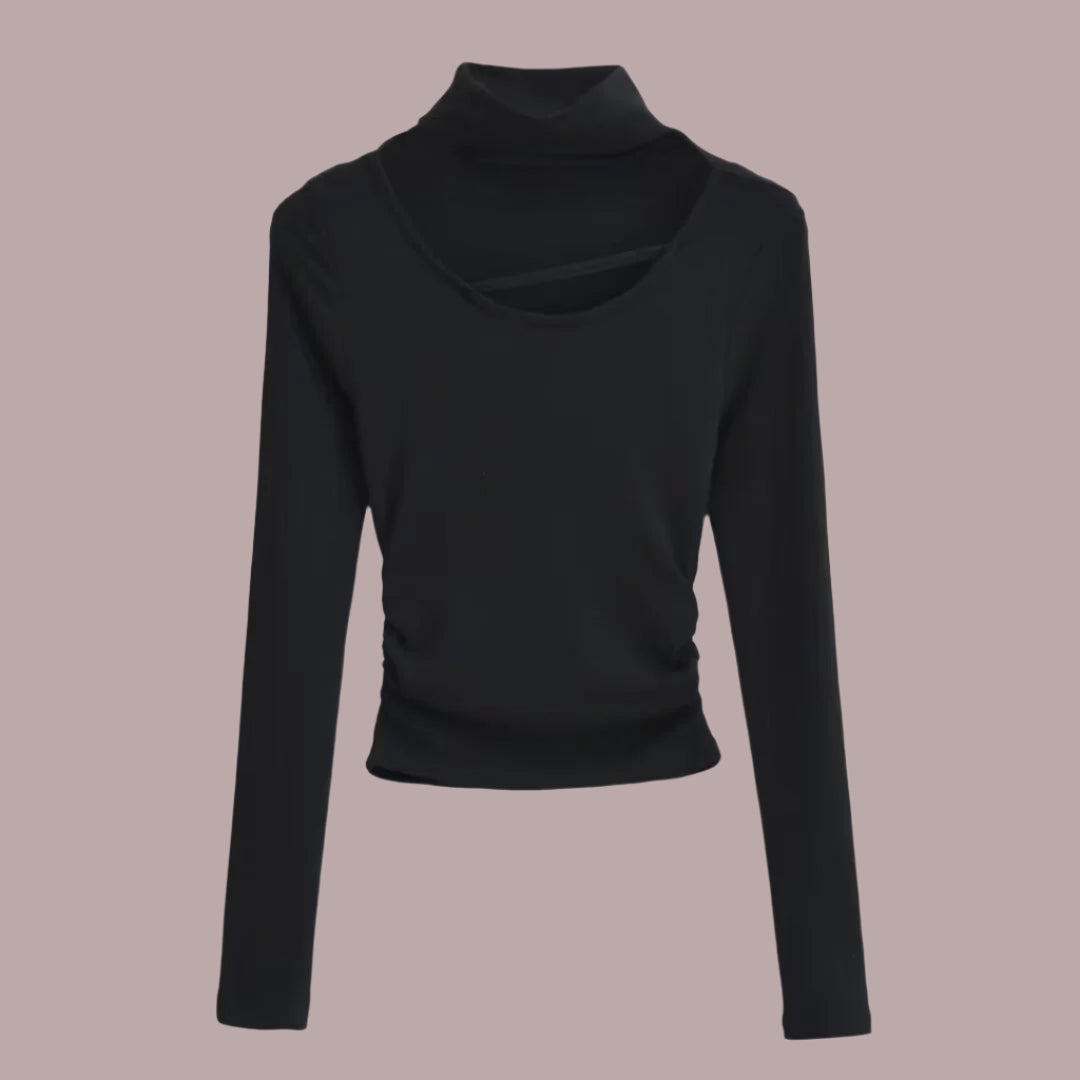 Women's Elegant Long-Sleeve Bottoming Top.