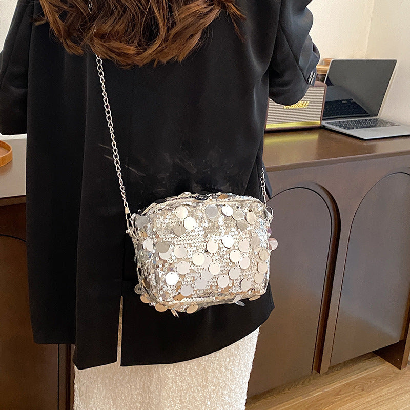 Sequin Women’s One-Shoulder Crossbody Bag – Glamorous & Stylish Evening Bag