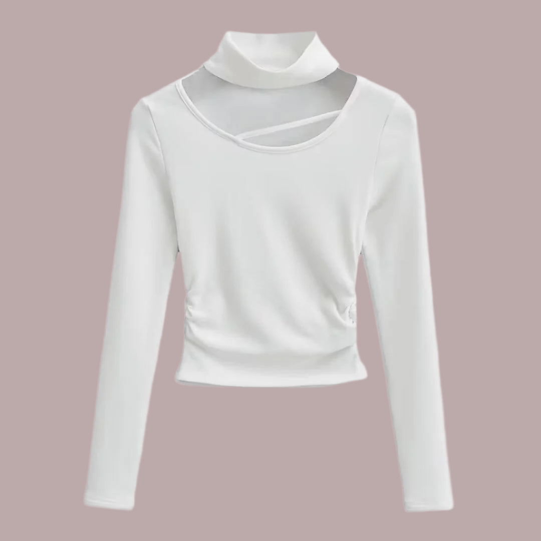 Women's Elegant Long-Sleeve Bottoming Top.