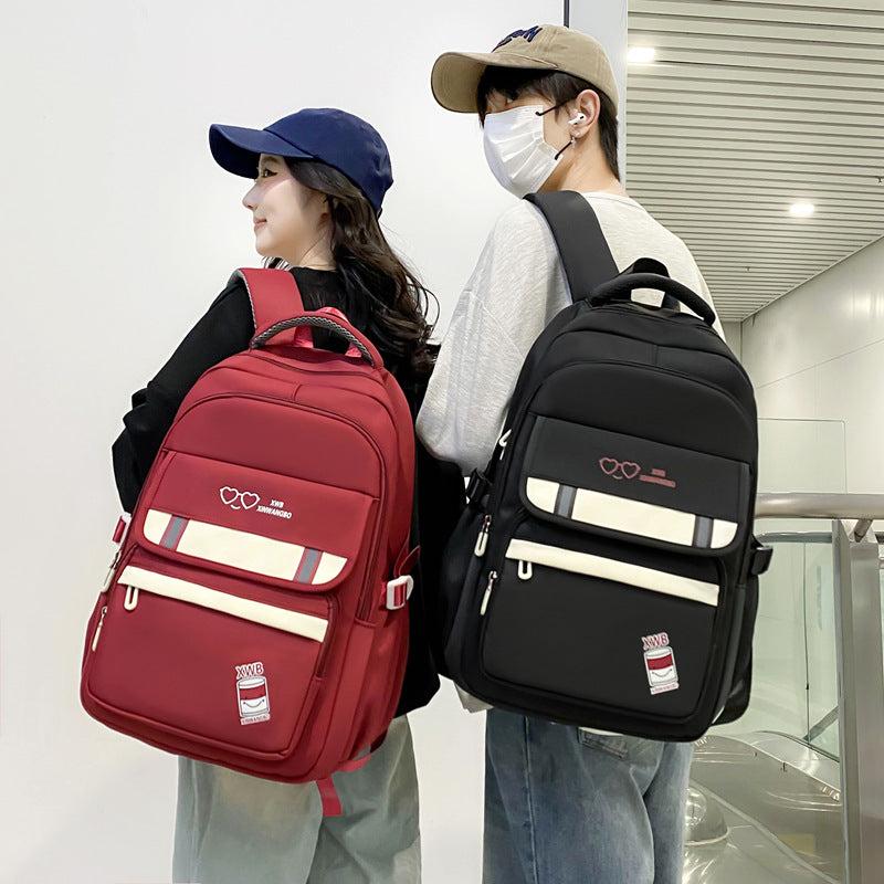 Korean Style Backpack – Simple & Aesthetic Large Capacity bag.