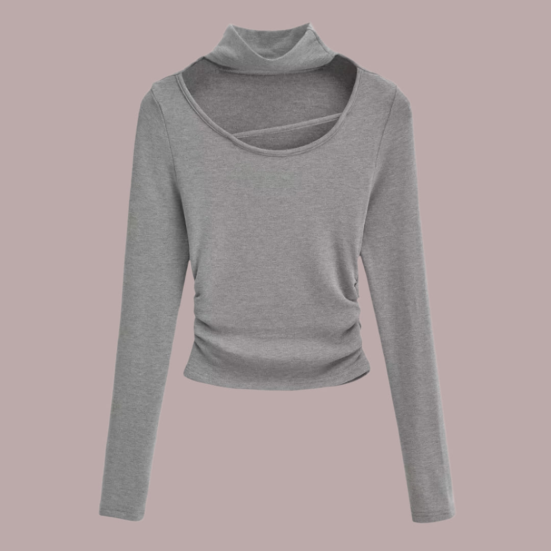 Women's Elegant Long-Sleeve Bottoming Top.