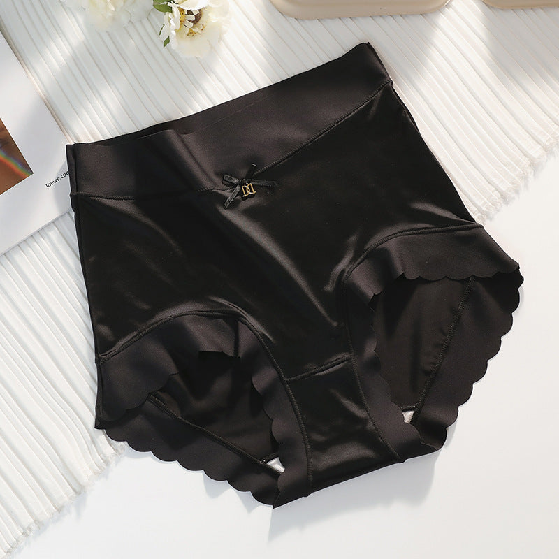 Women's Mid Waist Comfortable Satin Ice Silk Underwear