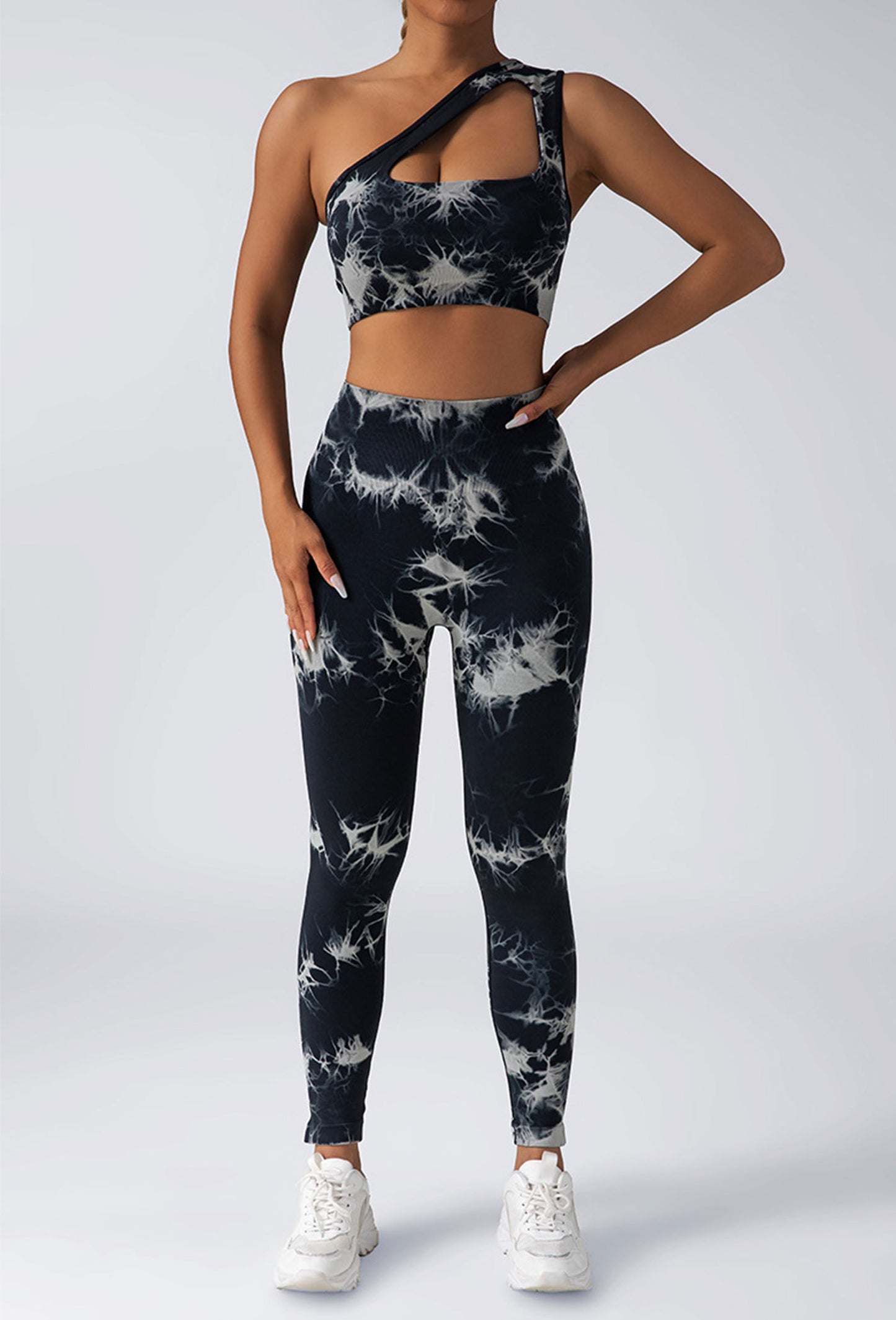 Women Scrunch Workout Leggings Butt Lifting High Waisted Yoga Pants - Tie Dye Seamless Booty Gym Tights