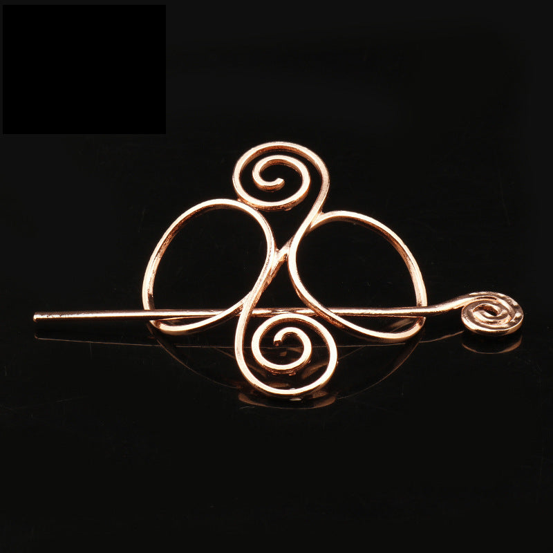 Retro Metal Hair Clip – Plug-in Hairpin Headdress.