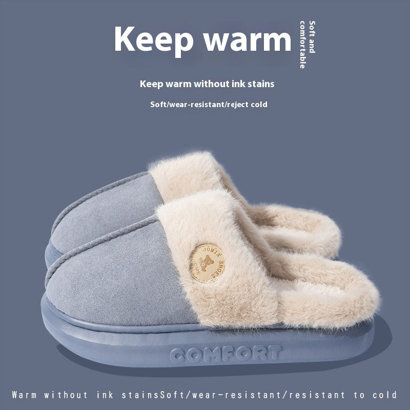 New Plush Slippers for Women & Men – Winter Warm Home Slipper, Indoor Thick-soled Fleece Shoes | Glamour in Motion